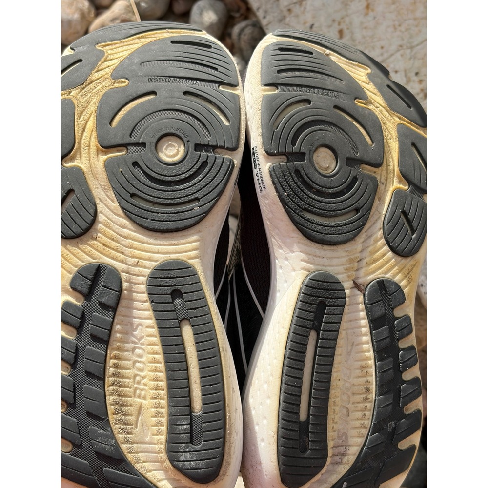 Brooks Glycerin 21 Mens Running Shoes Black White Wide D 1204081D090 Size 9 - Picture 10 of 12
